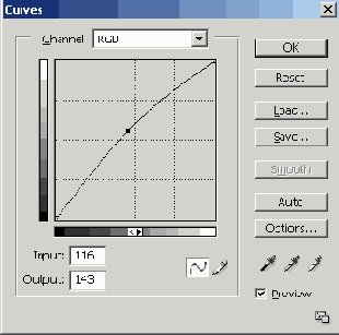 Настройка цвета инструментом Curves